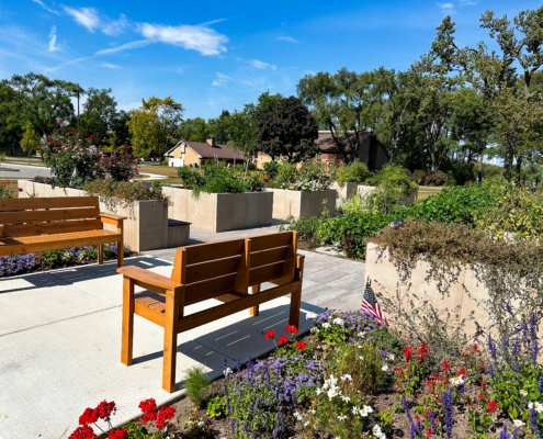 St. Camillus Garden Sanctuary - Benches and Garden Bed