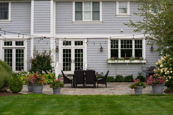 Pewaukee Nightscape Patio & Fireside Retreat - Before Hardscape Renovation